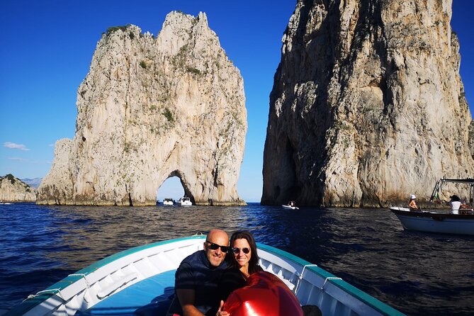 3 Hours Private Boat Tour of Capri with Pasta and Prosecco - Green Grotto and Punta Carena lighthouse