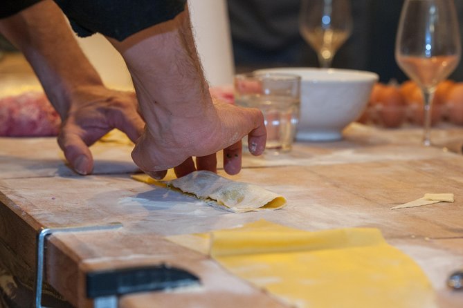 Authentic Florence Pasta-Making Class with Eating Europe - Making pasta by hand in a professional kitchen