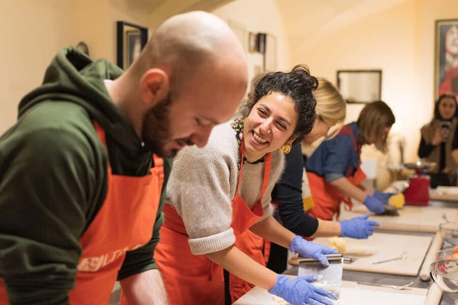 Bologna: Pasta Cooking Class, Ragu, Spritz, Wine & Gelato - Piadina, Mortadella, and Pignoletto break the ice