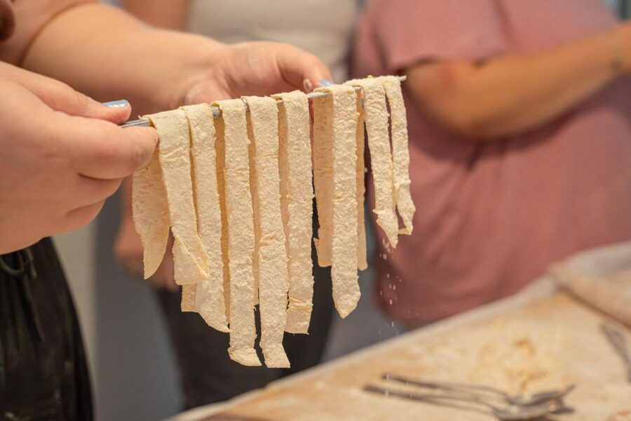 Bologna: Traditional Bolognese Pasta Making with Meal - Sitting down to eat your own work