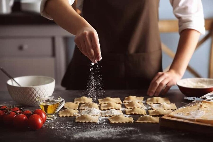 Catania: Pistachio Ravioli, Pasta Home Cooking Class w/ Wine - Shaping ravioli and cooking your reward