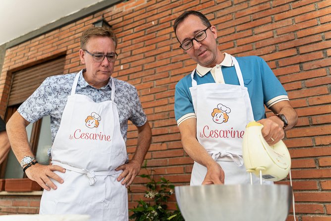 Cesarine: Small group Pasta & Tiramisu class in Rome - The meal and drinks included after cooking
