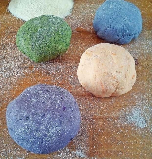 Colorful Tagliatelle and Ravioli Cooking Class near Arezzo - Sauces, bruschetta, and the meal at the table