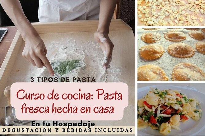 Cooking Class in your accommodation: Fresh handmade pasta - Four hours, with plenty to eat at the end