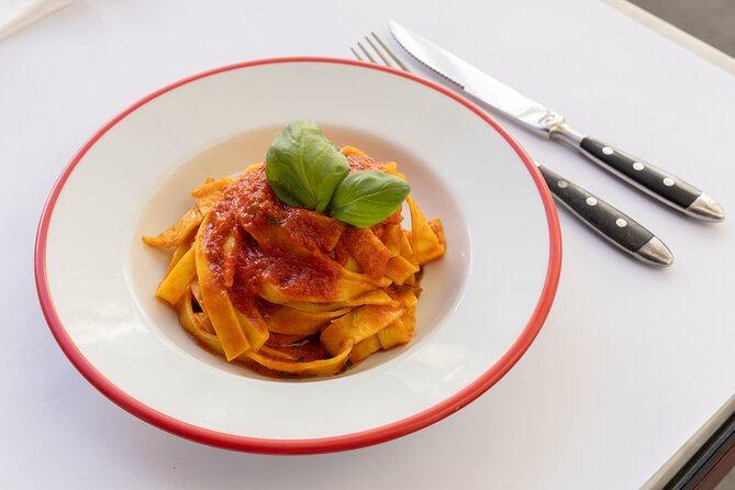 Fettuccine and Tiramisu Masterclass in the Heart of Rome - Turning flour and eggs into fettuccine