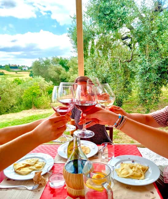 Florence: Countryside Tour with Wine Tasting & Pasta Class - Making ravioli, tortelli, and fettuccine by hand