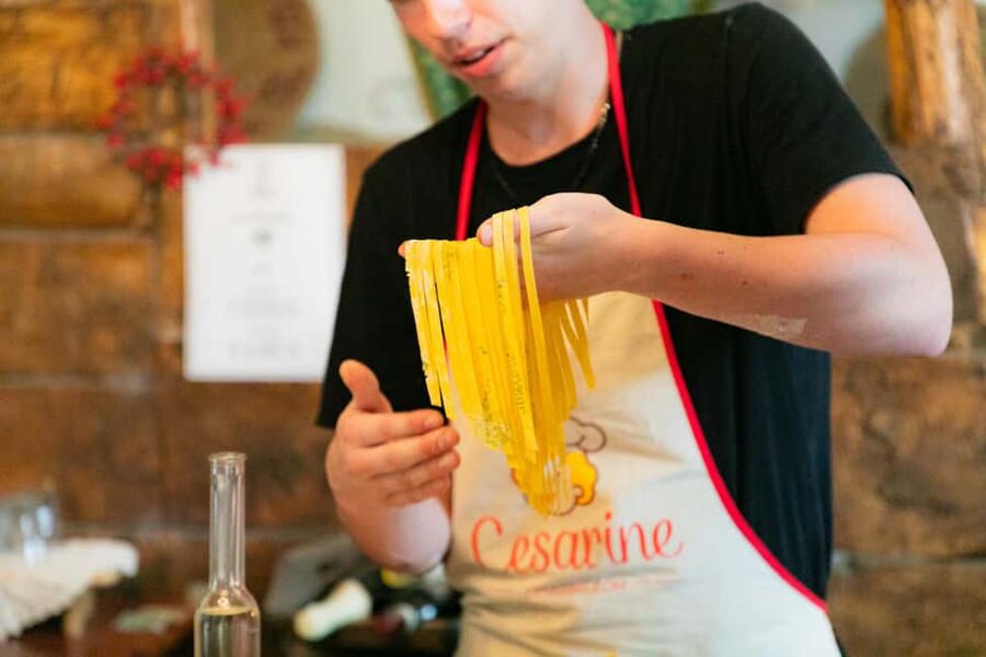 Florence: Share Your Pasta Love in a Local’s Home - Mixing and kneading fresh pasta by hand