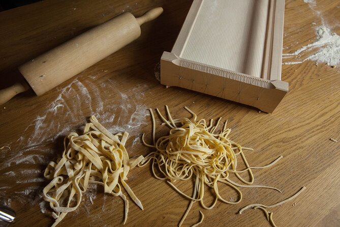 Fresh Homemade Pasta and Tiramisu Cooking Class in Milan - Shaping tagliatelle or guitar pasta