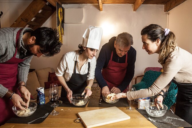 Fresh Homemade Pasta and Tiramisu Cooking Class in Milan - Eating pasta, tiramisu, wine, and water