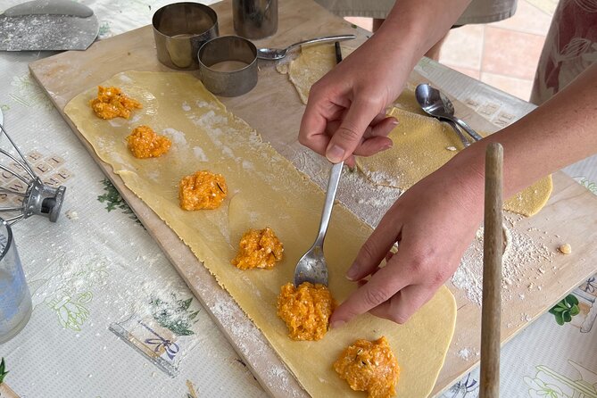 Fresh local pasta lesson in the garden - Local ingredients make the lesson more than a recipe class