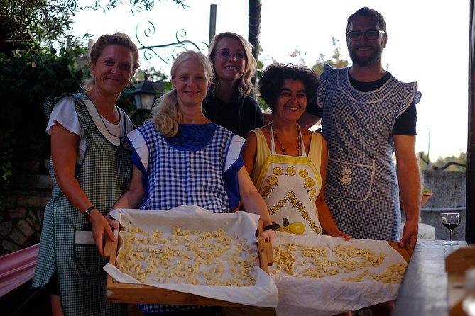 Fresh pasta and dinner in my biogarden - Learning orecchiette and cavatelli by hand