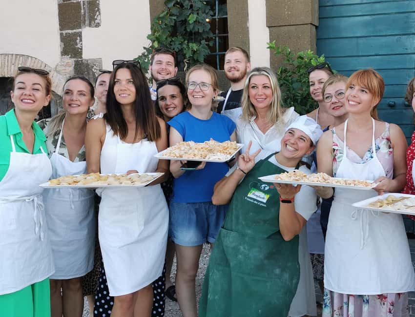 From Rome: Pasta Masterclass & Wine Tour in the Vineyard - Chef Anna Maria’s three-pasta lesson