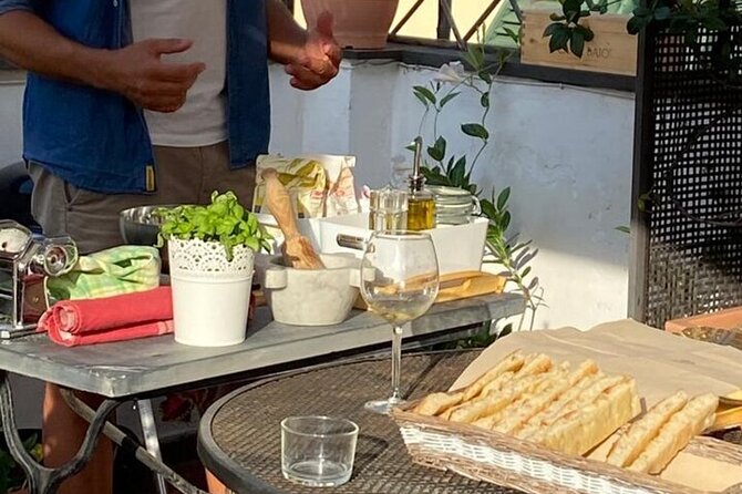 Genoa: Hands-On Home cooking Class Pasta Pesto and more with wine - What $113.49 buys you