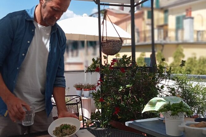 Genoa: Hands-On Home cooking Class Pasta Pesto and more with wine - Making colorful gnocchi from natural ingredients