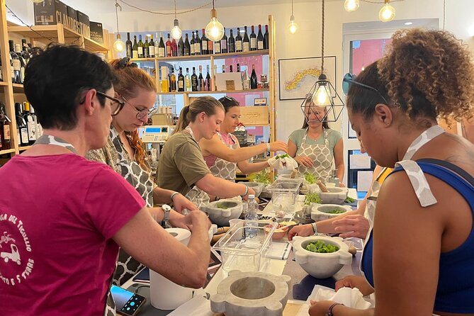 Genoese Pesto Lesson with Mortar, Pasta Tasting and Local Wine - Key points to know before booking
