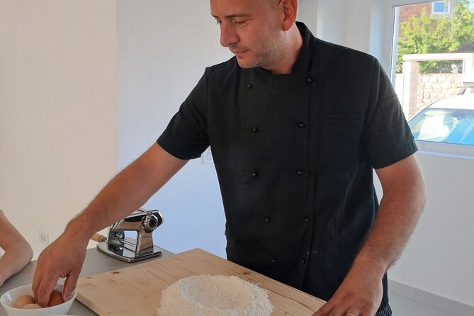 Handmade Pasta Cooking Class with Italian Chef in Montenegro - Sitting down to eat what you made
