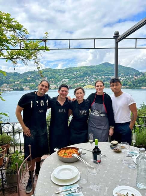 Handmade Pasta & Tiramisu Cooking Class + Stunning Lake View - Making pasta from scratch