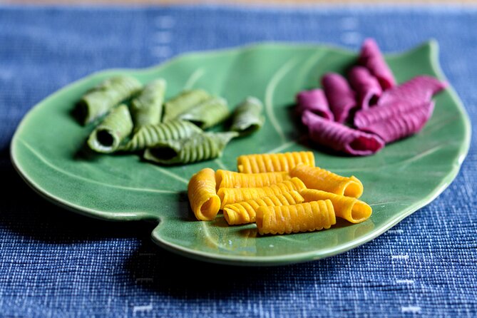 Home Cooking: Pasta Making with Natural Colors in a Tiny Group - Adding beetroot, herbs, and purple potatoes