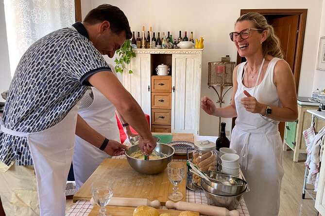 Italian Pasta Cooking Course - Eating what you made with local wine