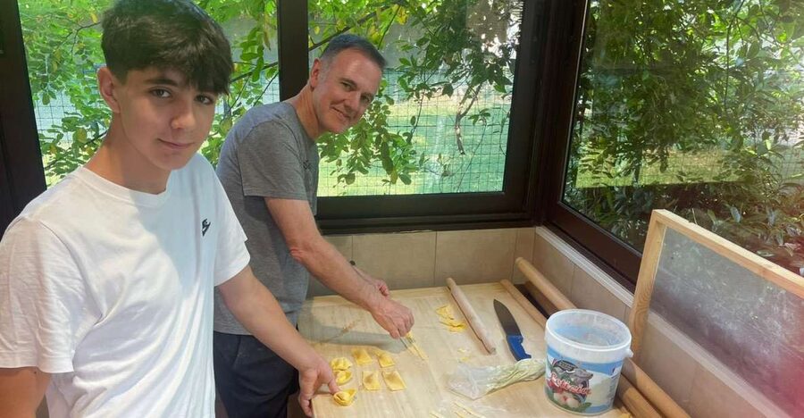 Learn and taste the real bolognese ragù and pasta making - Rolling dough and shaping fresh pasta