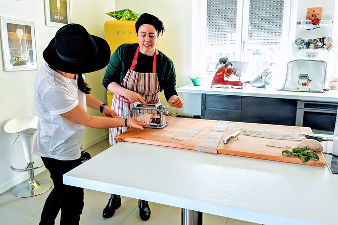 Learn How to Make Homemade Pasta. Como Area - Eating the results with wine and coffee