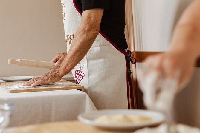 MaMa Florence: The Art of Corzetti - Hands-On Pasta Class - Making fresh dough with Chef Filippo