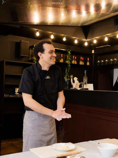 Masterclass: Aperol Spritz & Pasta Making Experience in Rome - Bruschetta sets up the meal