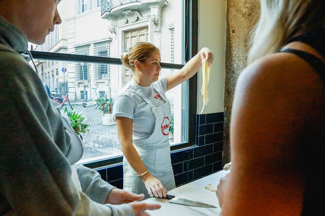 Pasta and Tiramisu Cooking Class with Prosecco in Rome - A Roman cooking class with a social mood