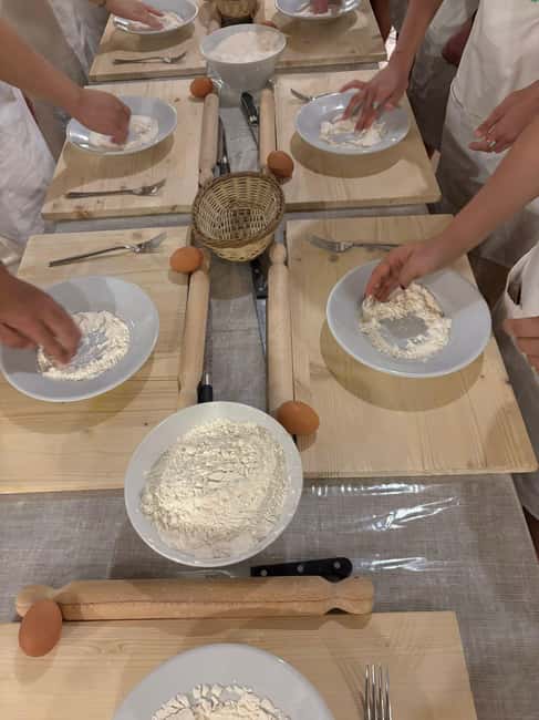 Pasta and tiramisù Cooking class with Wine at Piazza Navona - Rolling and shaping fresh pasta