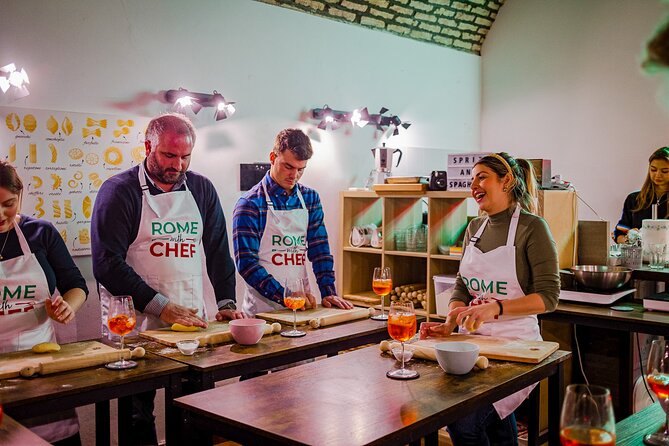 Pasta Cooking Class Near the Colosseum with 3 Spritz Cocktails - The hosts make or break the evening