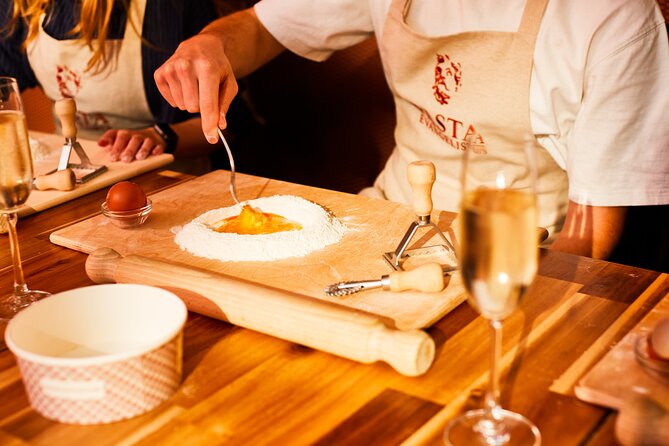 Pasta Making with Unlimited Prosecco in London's West End - Eating the pasta you made