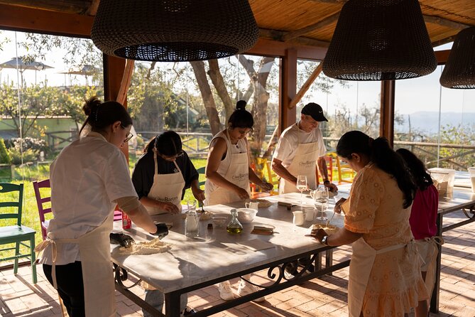 Pasta & Traditional Sorrento Cuisine with Pickup - 100% Hands On - Making fried pizza Montanara