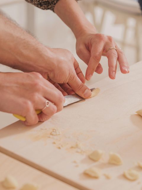 Polignano:Pasta Cooking Class with Dinner, Wine & Limoncello - What you make first: handmade pasta and local bread