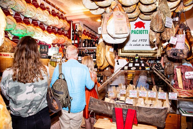 Prati Food Tour with Pizza Pasta and Parmigiano - Learn your way around salumi and cheese at Paciotti