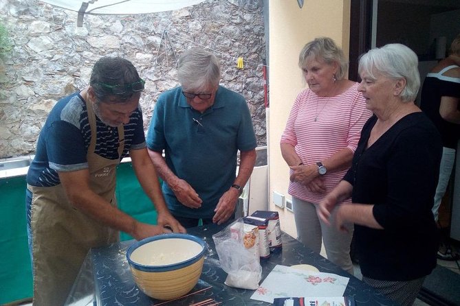 Private Cooking Class in Taormina: Pasta from Scratch and Cannoli - Preparing a creamy ricotta filling for cannoli