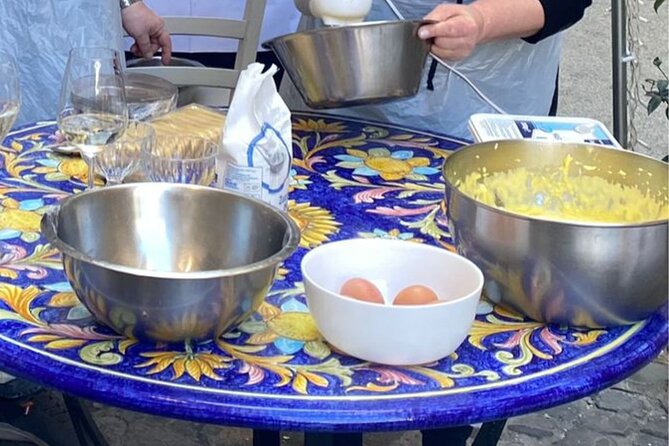 Private Pasta & Tiramisu Cooking Class with Unlimited Wine - Meeting Angelina and entering the cooking space