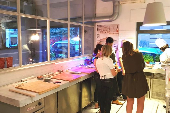 Professional Lab Pasta Experience - Sauces, cheese, Prosecco, and the final meal