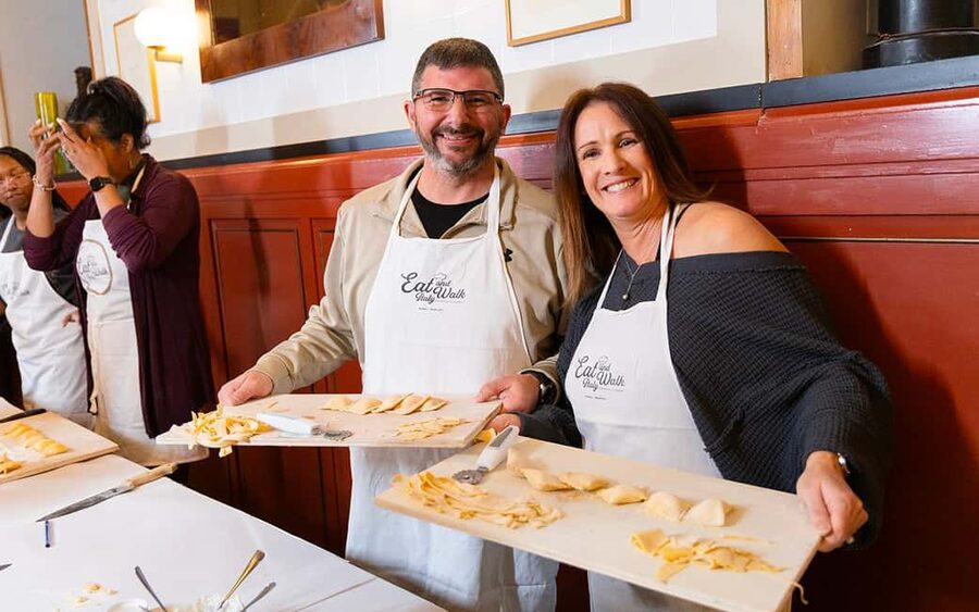 Rome: 3-in-1 Fettuccine, Ravioli, and Tiramisu Cooking Class - Making pasta dough from scratch
