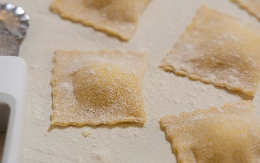Rome: 3-in-1 Fettuccine, Ravioli, and Tiramisu Cooking Class - Ravioli with butter and sage