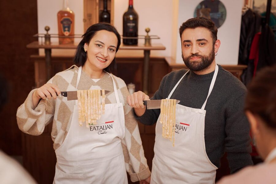 Rome: Fettuccine Pasta Cooking Class in Rome's City Center - Bruschetta, wine, beer, and the meal afterward
