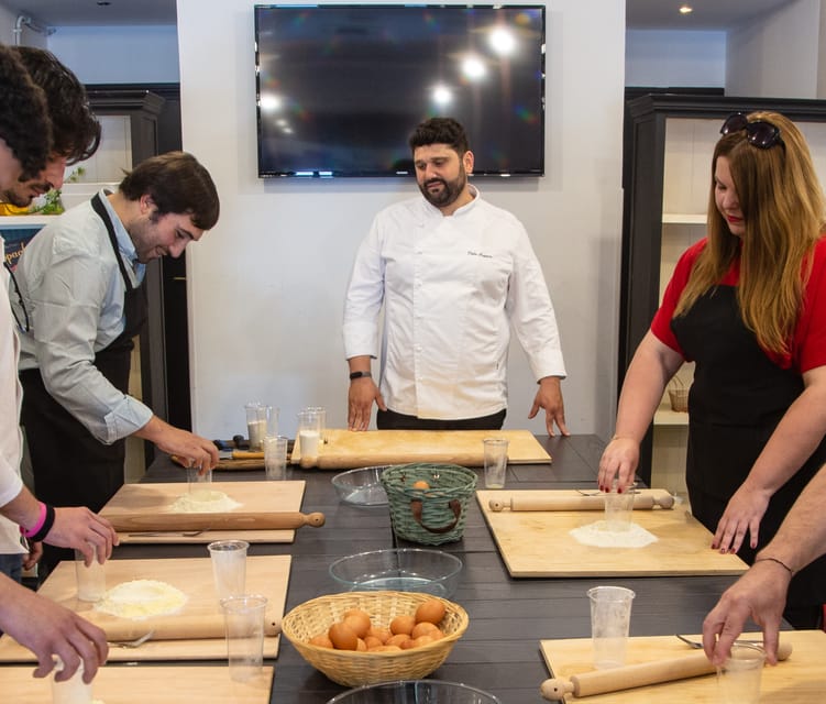 Rome: Handmade Pasta Cooking Class with Professional Chef - Sitting down for handmade pasta and wine
