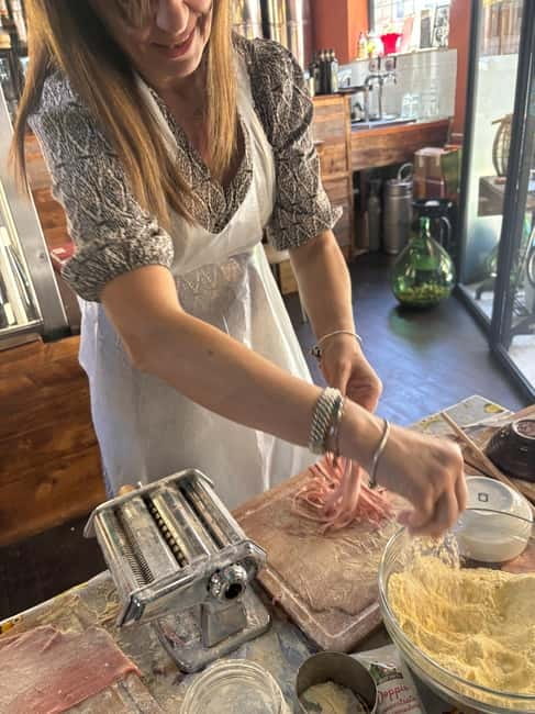 ROME:Hands-On Lasagna & Marsala Tiramisu Cooking Experience" - Making Marsala tiramisu while lunch cooks