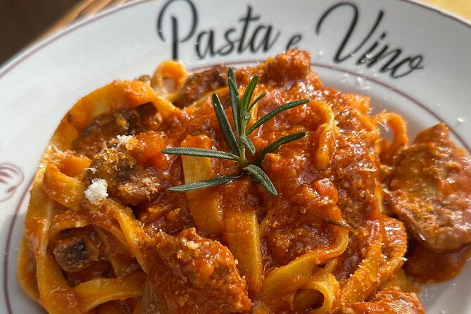 Rome: Pasta and tiramisu class with wine pairing at Come Na Vorta - From kitchen work to a proper restaurant meal