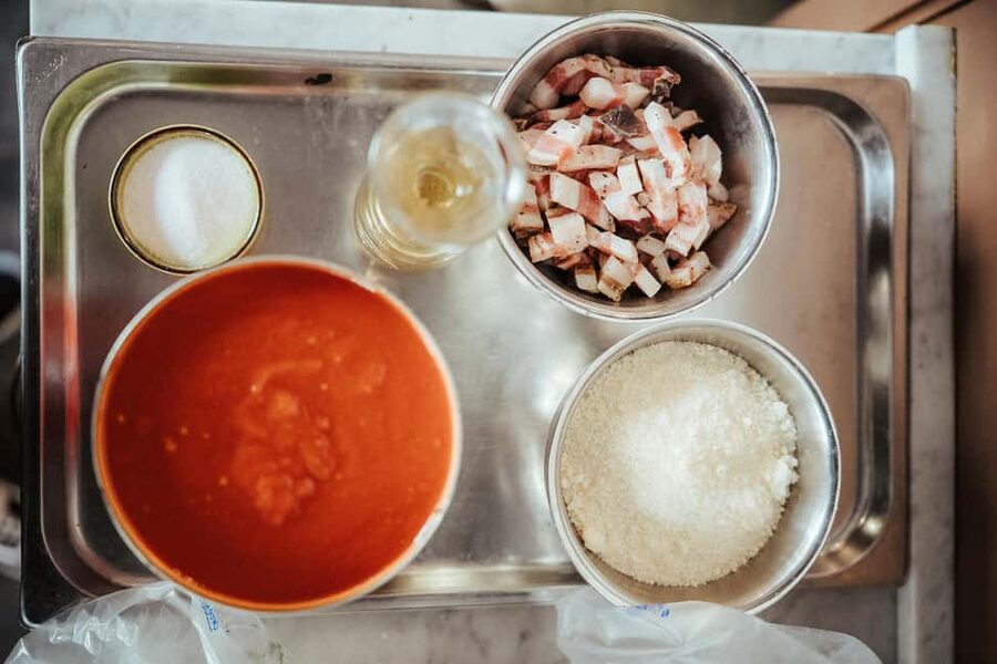 Rome: Pasta and Tiramisu Cooking Class with Spritz and Wine - Sitting down to eat your own work