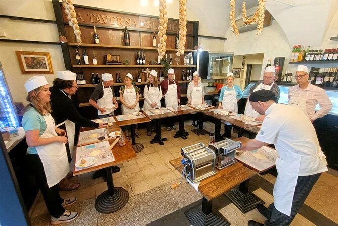 Rome: Pasta Cooking Class, Dinner & Wine in Authentic Restaurant - Making pasta from scratch with Chef Gabriele