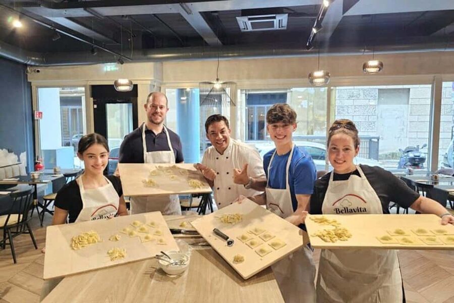 Rome: Pasta Fettuccine, Ravioli & Tiramisu Cooking Class - Three hours of hands-on Roman cooking