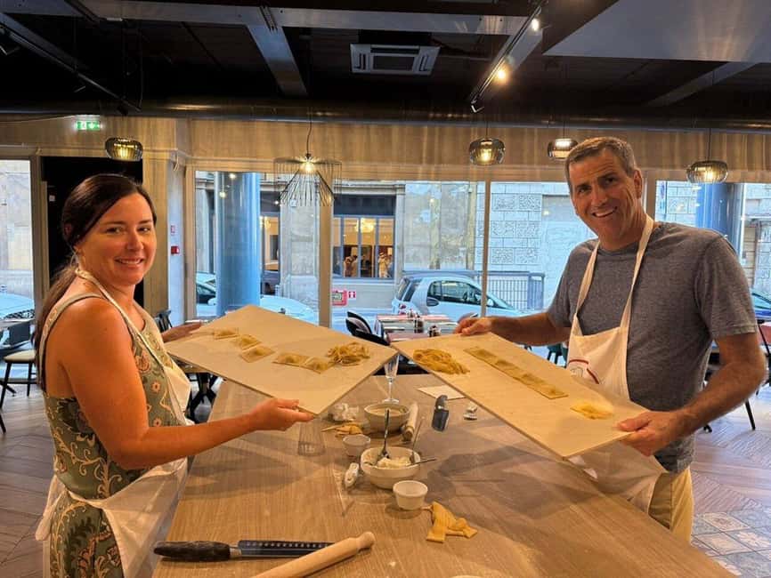 Rome: Pasta Fettuccine, Ravioli & Tiramisu Cooking Class - Making fettuccine from fresh dough