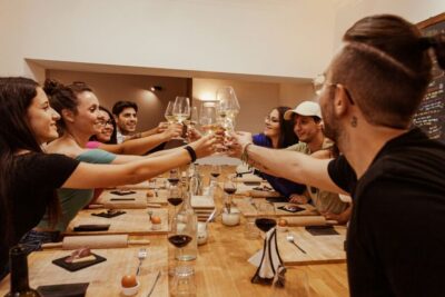 Pasta Making & Wine Tasting with Dinner in Frascati from Rome