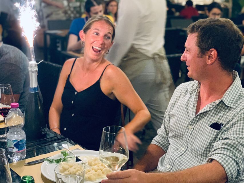 Rome: Pasta & Tiramisu Class with Fine Wine by the Vatican - Mixing pasta with a local chef