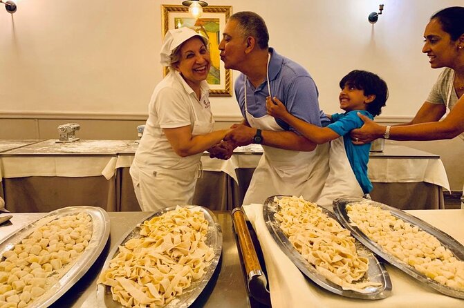 Rome Pasta & Tiramisu Making Class with Fine Wine - Walking to the restaurant for the cooking class